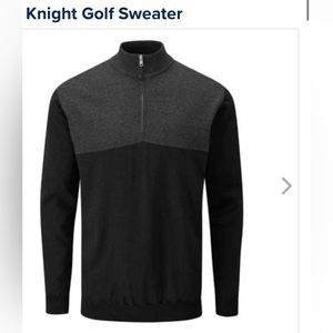 New Ping sensor warm sweater. Men’s large.  Black wind &water resistant. 2 tone
